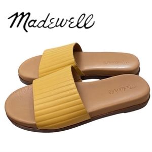 Madewell Louisa slide sandals size leather